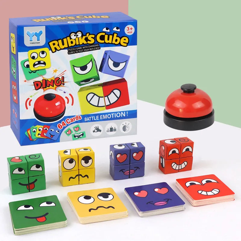 Cubo de Expressões Montessori TIGO-Jogos-Tigo Kids - Alegria Sempre