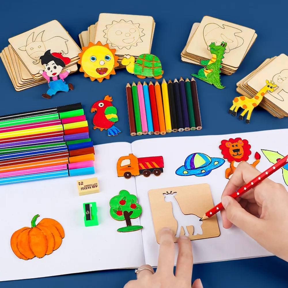 Kit de Pintura e Desenho Montessori TIGO-Montessori-Tigo Kids - Alegria Sempre