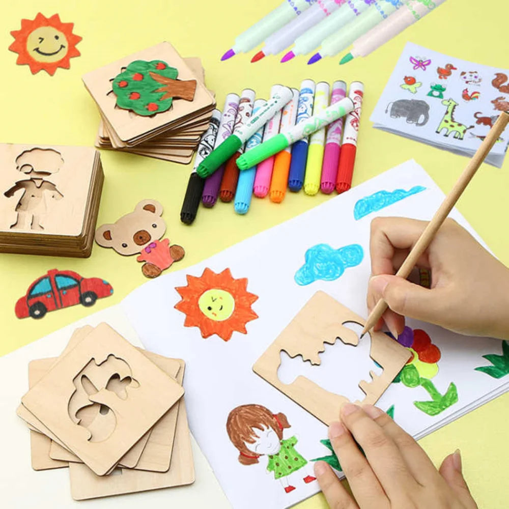 Kit de Pintura e Desenho Montessori TIGO-Montessori-Tigo Kids - Alegria Sempre